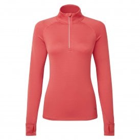 Women's Tech Winter 1/2 Zip Running Top Sumac/Blue Violet