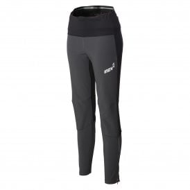 Womens WATER RESISTANT and WINDPROOF Winter Running Tights Black/Grey